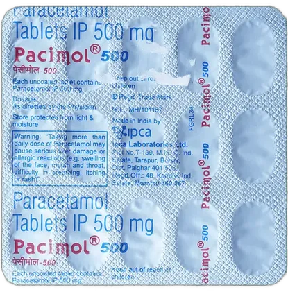 pacimol 500mg tablet 15's